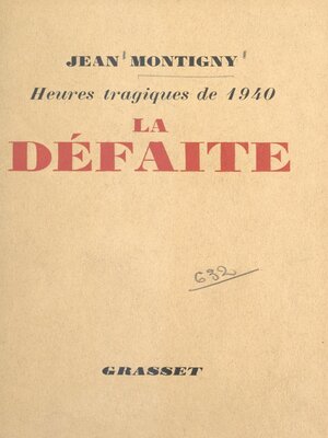 cover image of La défaite